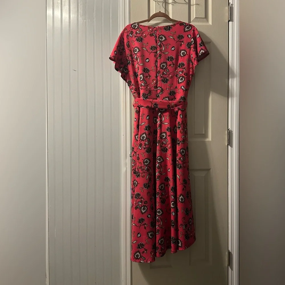 EUC Short Sleeve High-Low Lena Midi Dress SZ 16 - Picture 5 of 8